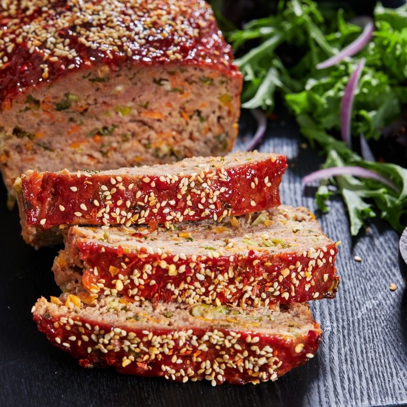 Char Siu Glazed Meatloaf