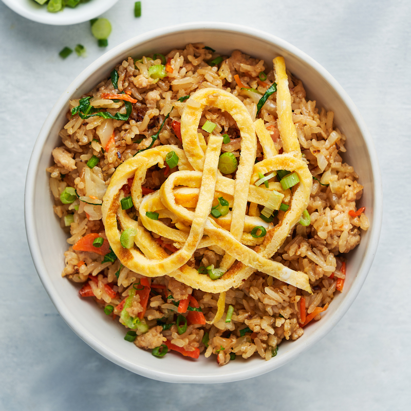 Chicken & Carrot Confetti Fried Rice