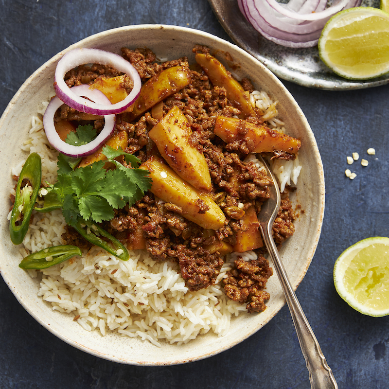 Aloo Keema & Cumin Rice