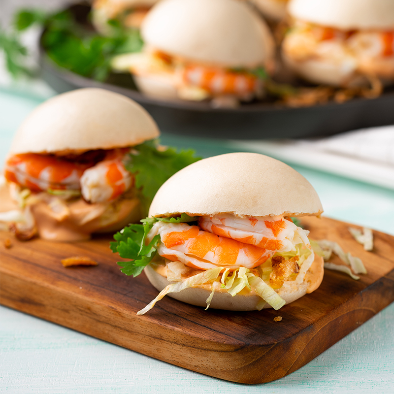 Prawn Cocktail Bao Buns