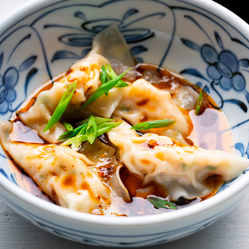 Prawn Dumplings in Red Oil