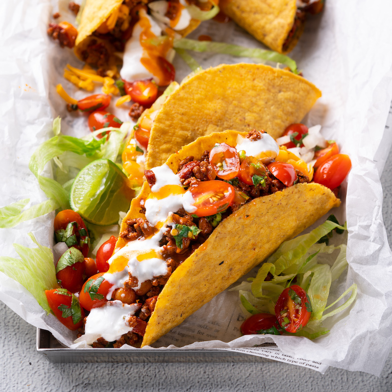 Quick Chorizo Beef Tacos