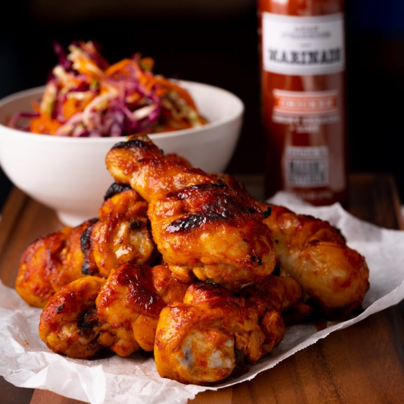 Smoky Sriracha Drumsticks