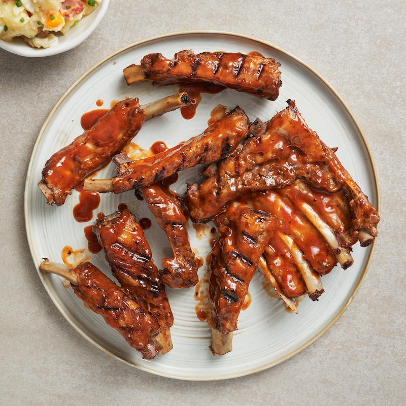 Sticky Grilled Pork Ribs