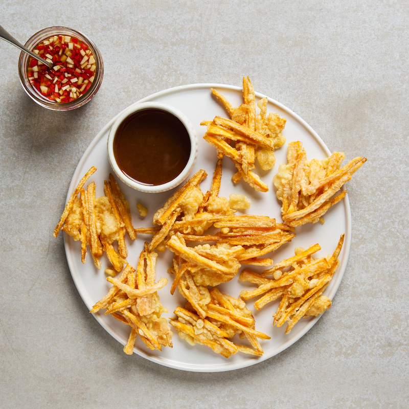 Vietnamese Sweet Potato Prawn Fritters
