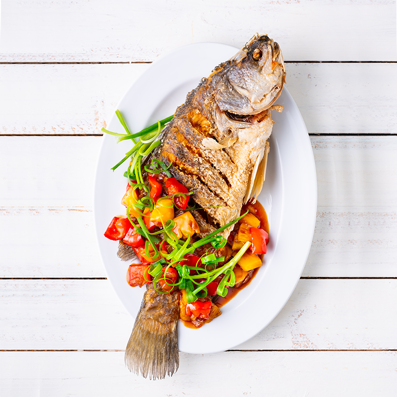 Crispy Fish with Sweet & Sour Sauce