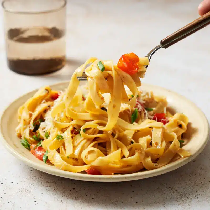 Tomato Garlic Butter Pasta