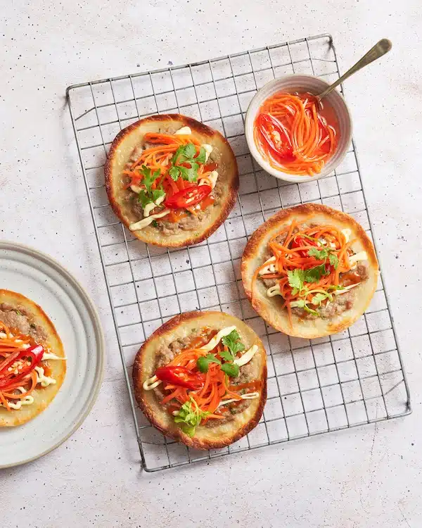 Air Fryer-style Smashburger Banh Mi Tacos