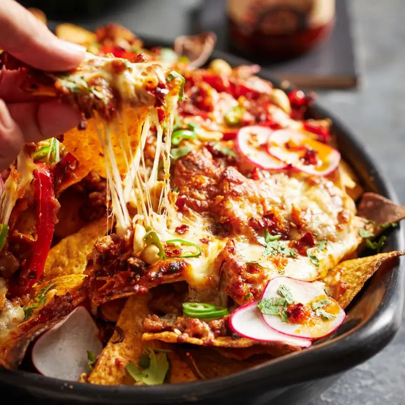Peanut Chilli Crisp Pork Nachos